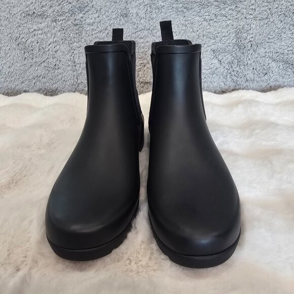 NEW! Hunter Refined Slim Fit Chelsea Boots Black Women's Size 5 US (WFS1017RMA) - Picture 8 of 10